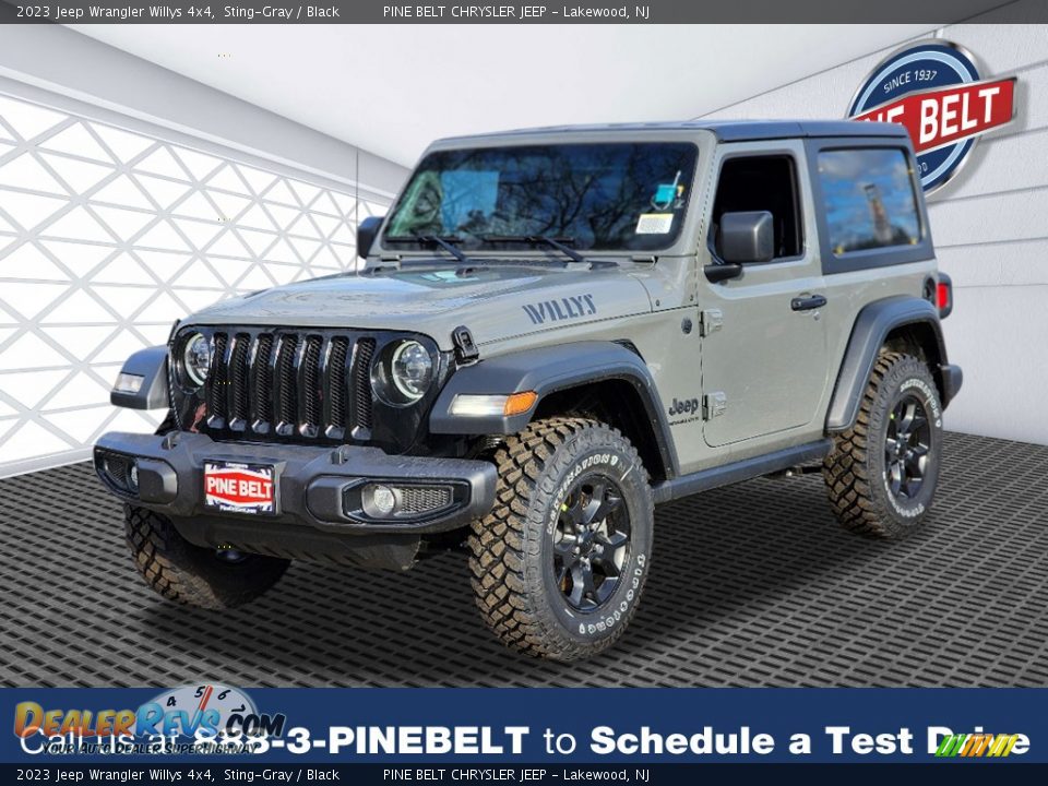 2023 Jeep Wrangler Willys 4x4 Sting-Gray / Black Photo #1