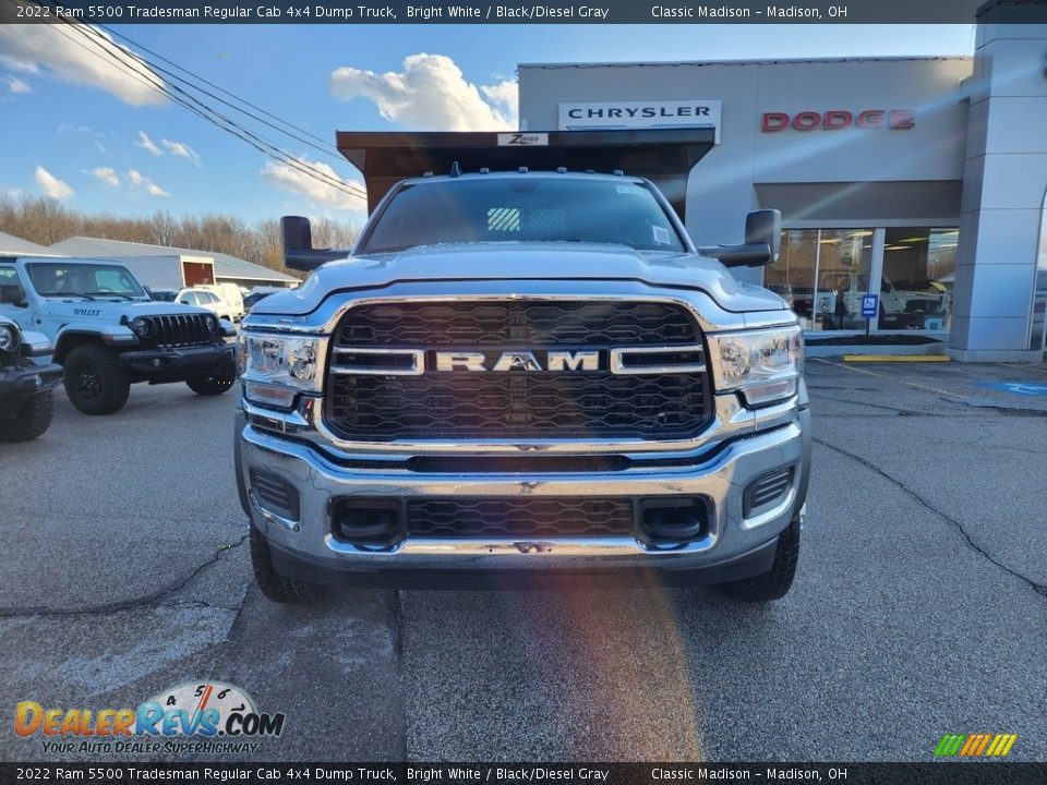 2022 Ram 5500 Tradesman Regular Cab 4x4 Dump Truck Bright White / Black/Diesel Gray Photo #6