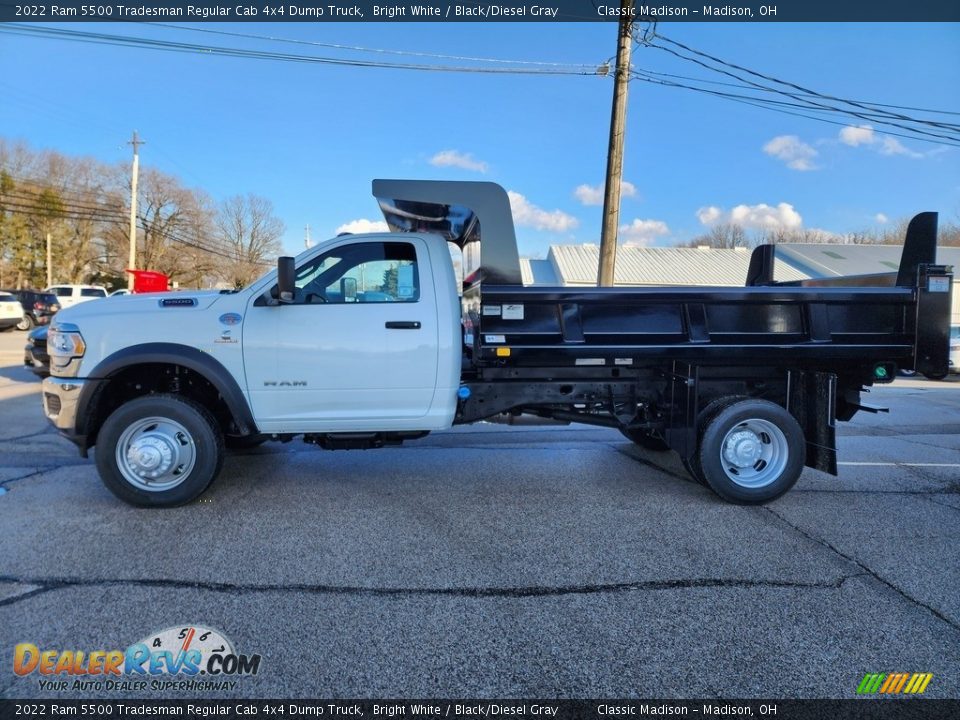 Bright White 2022 Ram 5500 Tradesman Regular Cab 4x4 Dump Truck Photo #7