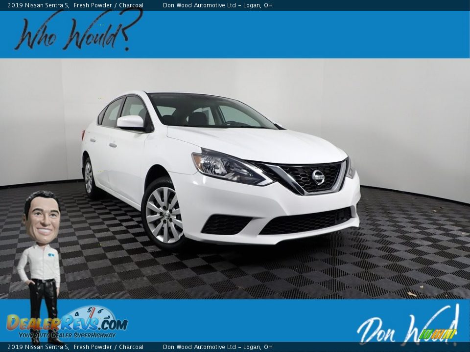 2019 Nissan Sentra S Fresh Powder / Charcoal Photo #1