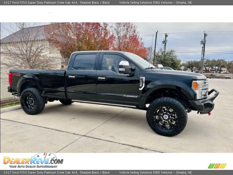 2017 Ford F350 Super Duty Platinum Crew Cab 4x4 Shadow Black / Black Photo #1