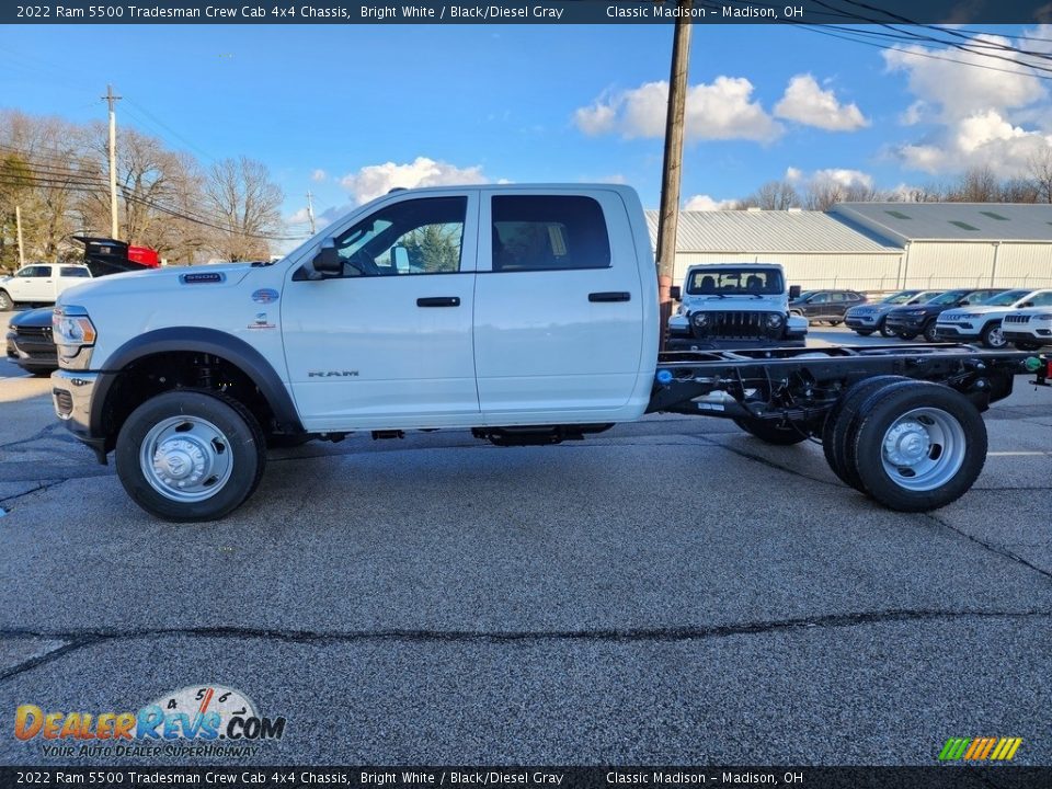 2022 Ram 5500 Tradesman Crew Cab 4x4 Chassis Bright White / Black/Diesel Gray Photo #8