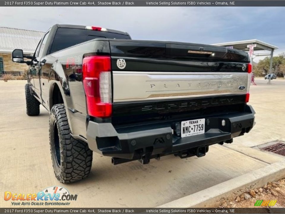 2017 Ford F350 Super Duty Platinum Crew Cab 4x4 Shadow Black / Black Photo #4