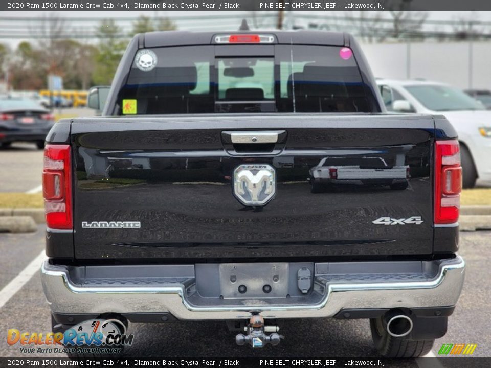 2020 Ram 1500 Laramie Crew Cab 4x4 Diamond Black Crystal Pearl / Black Photo #7