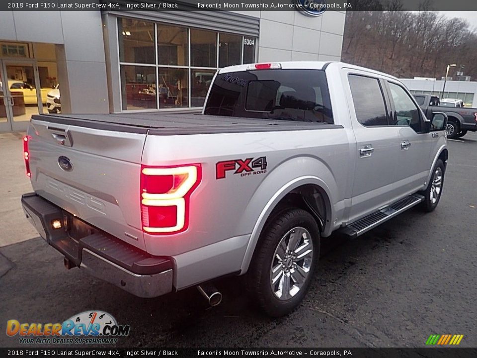 2018 Ford F150 Lariat SuperCrew 4x4 Ingot Silver / Black Photo #2