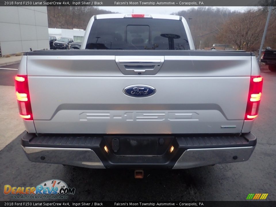 2018 Ford F150 Lariat SuperCrew 4x4 Ingot Silver / Black Photo #3