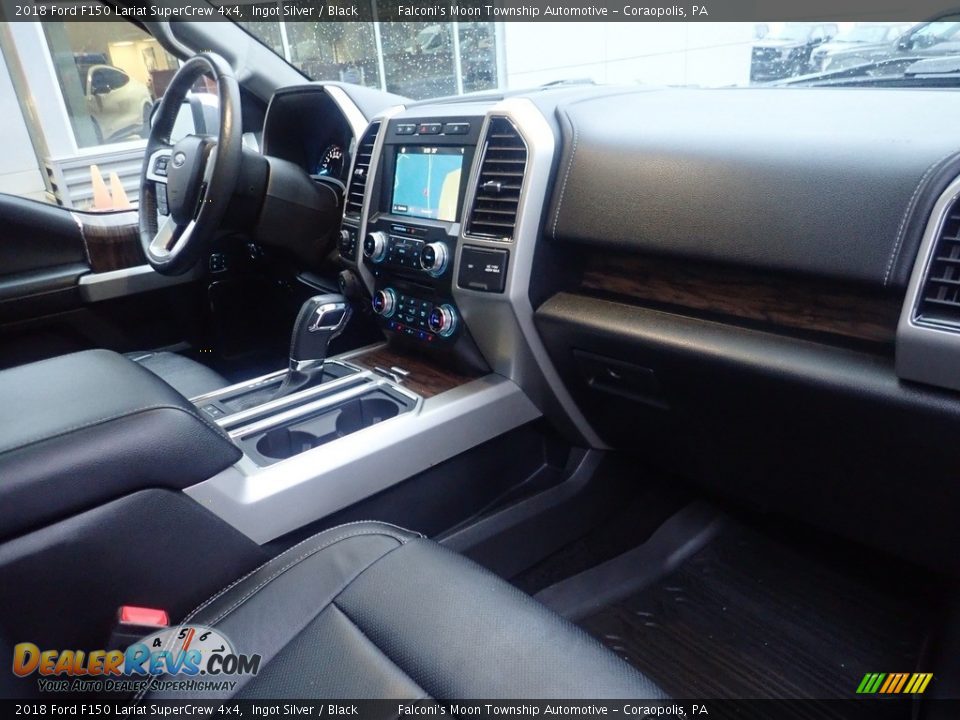 2018 Ford F150 Lariat SuperCrew 4x4 Ingot Silver / Black Photo #12