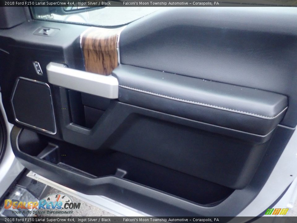 2018 Ford F150 Lariat SuperCrew 4x4 Ingot Silver / Black Photo #16