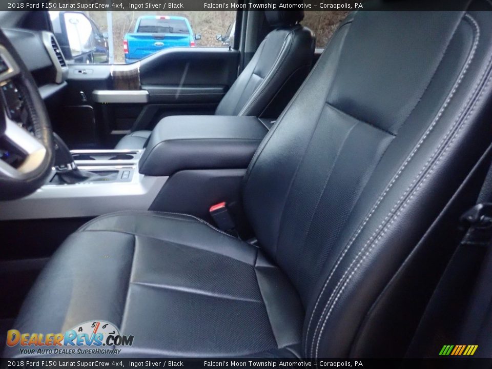 2018 Ford F150 Lariat SuperCrew 4x4 Ingot Silver / Black Photo #18
