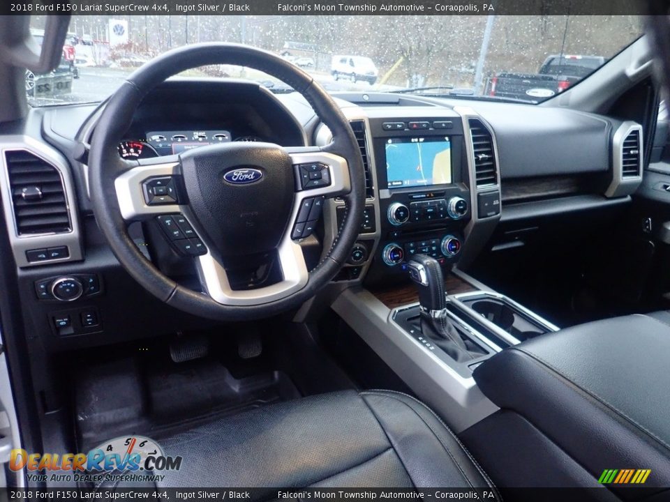 2018 Ford F150 Lariat SuperCrew 4x4 Ingot Silver / Black Photo #20