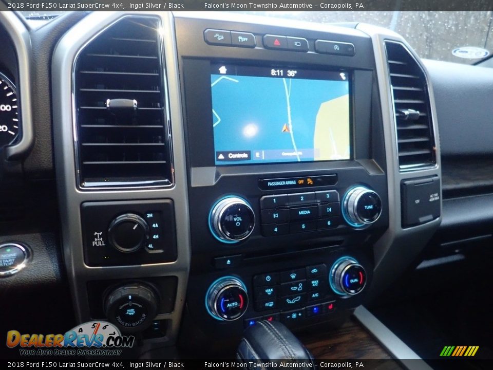 2018 Ford F150 Lariat SuperCrew 4x4 Ingot Silver / Black Photo #26