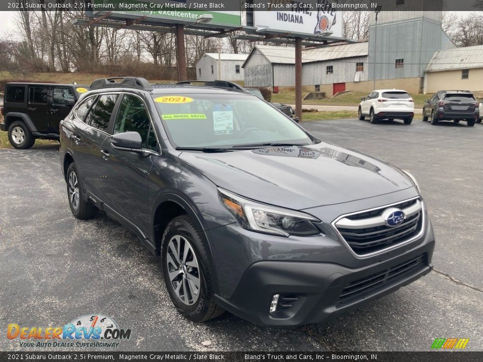 2021 Subaru Outback 2.5i Premium Magnetite Gray Metallic / Slate Black Photo #8