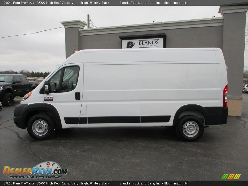 2021 Ram ProMaster 3500 High Roof Cargo Van Bright White / Black Photo #1