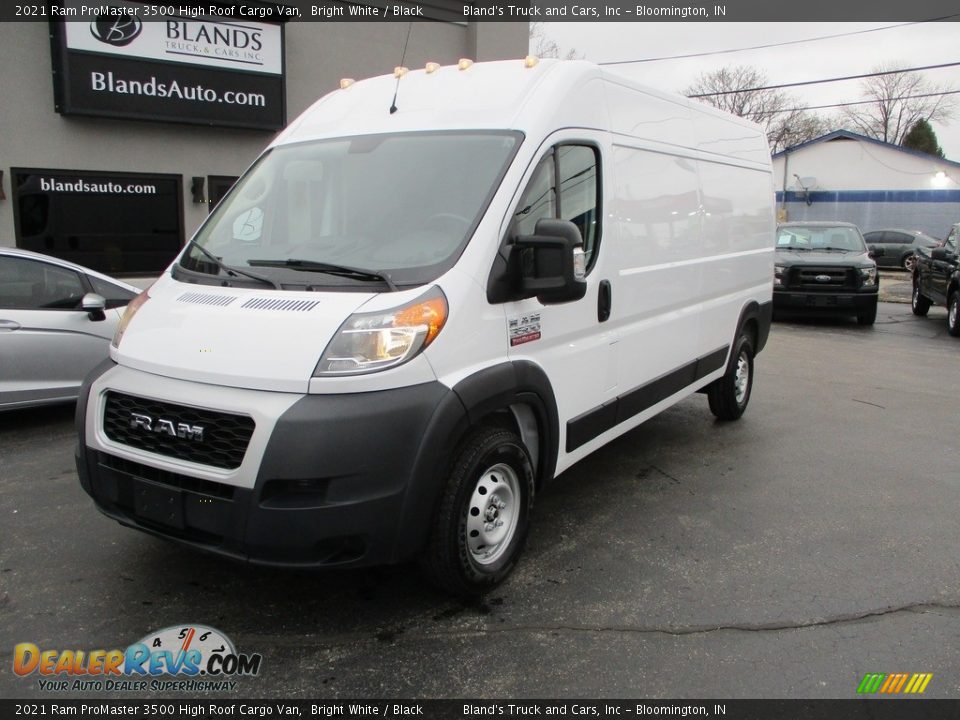 2021 Ram ProMaster 3500 High Roof Cargo Van Bright White / Black Photo #2