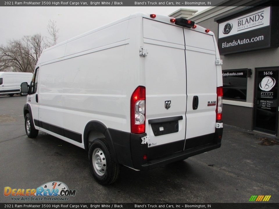 2021 Ram ProMaster 3500 High Roof Cargo Van Bright White / Black Photo #3