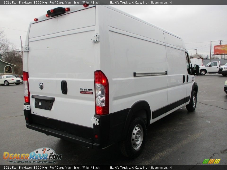 2021 Ram ProMaster 3500 High Roof Cargo Van Bright White / Black Photo #4