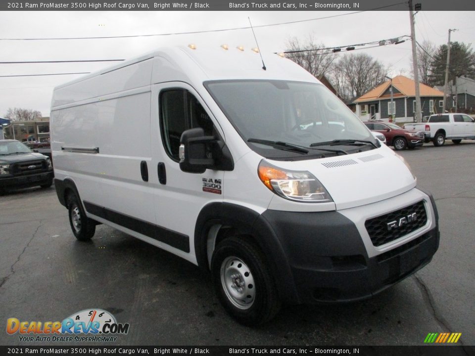 2021 Ram ProMaster 3500 High Roof Cargo Van Bright White / Black Photo #5