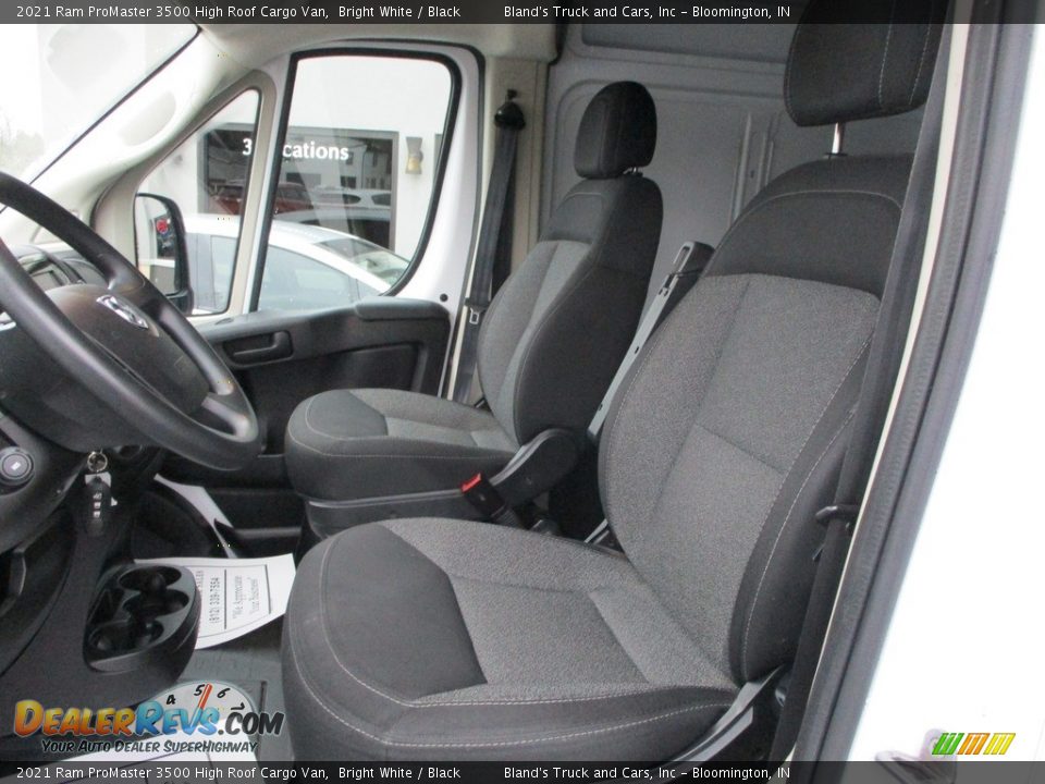 2021 Ram ProMaster 3500 High Roof Cargo Van Bright White / Black Photo #7