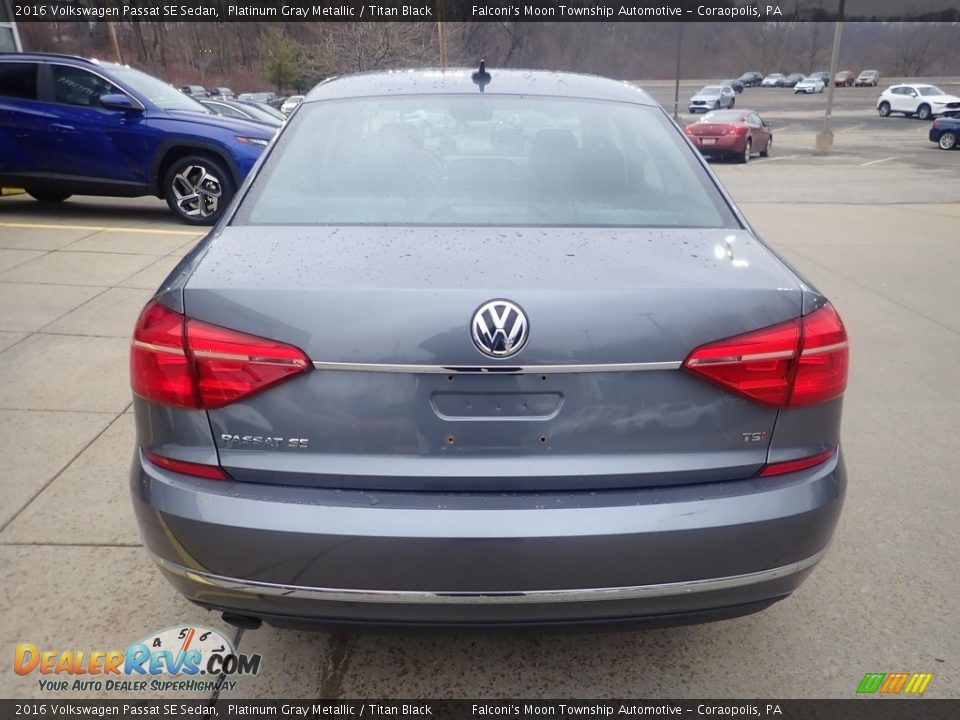 2016 Volkswagen Passat SE Sedan Platinum Gray Metallic / Titan Black Photo #3