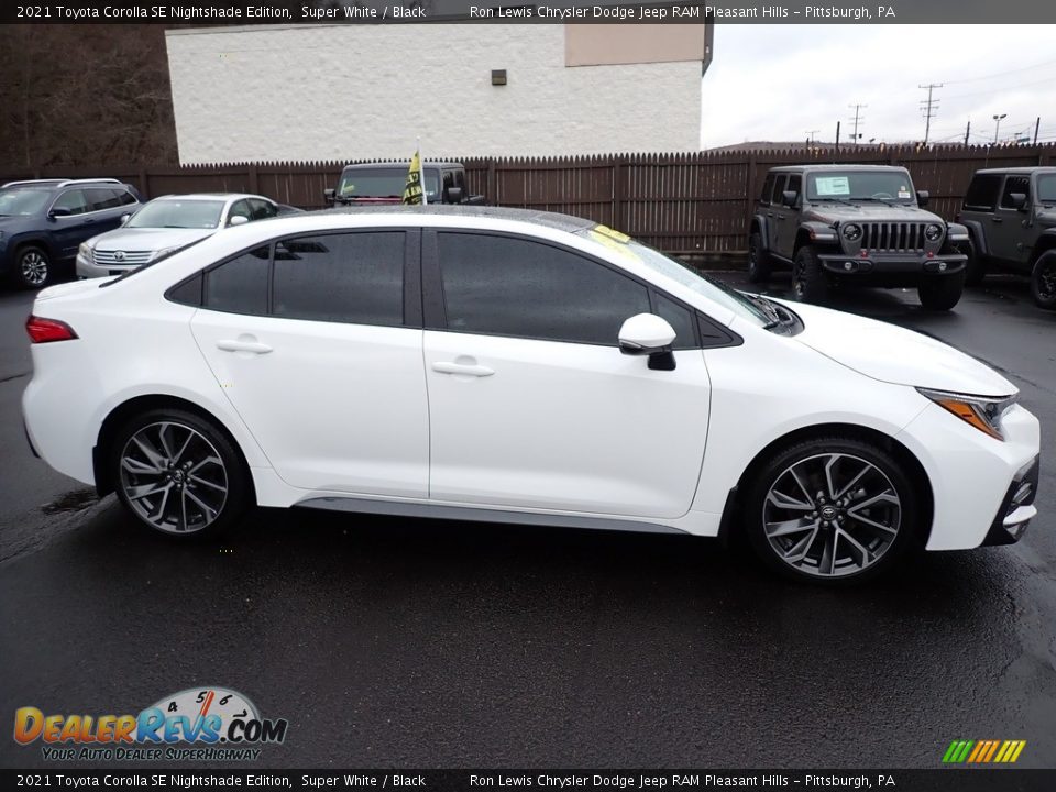 Super White 2021 Toyota Corolla SE Nightshade Edition Photo #7