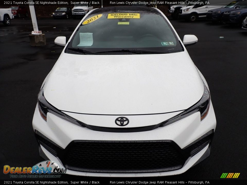 2021 Toyota Corolla SE Nightshade Edition Super White / Black Photo #9