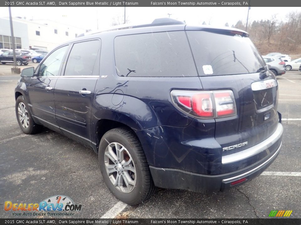 2015 GMC Acadia SLT AWD Dark Sapphire Blue Metallic / Light Titanium Photo #2