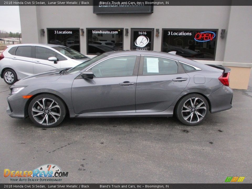 2018 Honda Civic Si Sedan Lunar Silver Metallic / Black Photo #1