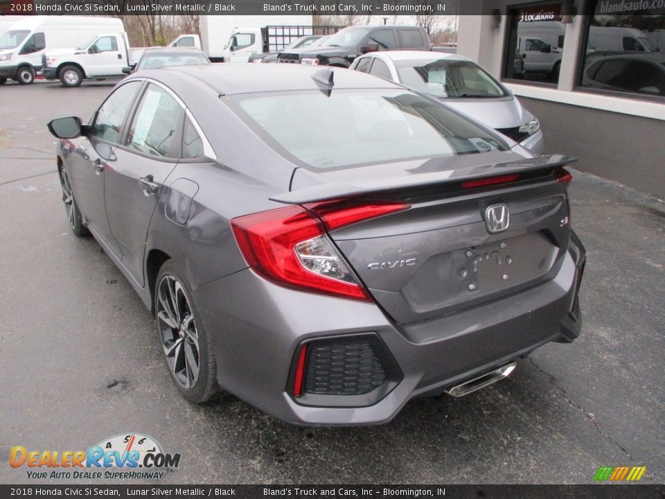 2018 Honda Civic Si Sedan Lunar Silver Metallic / Black Photo #3