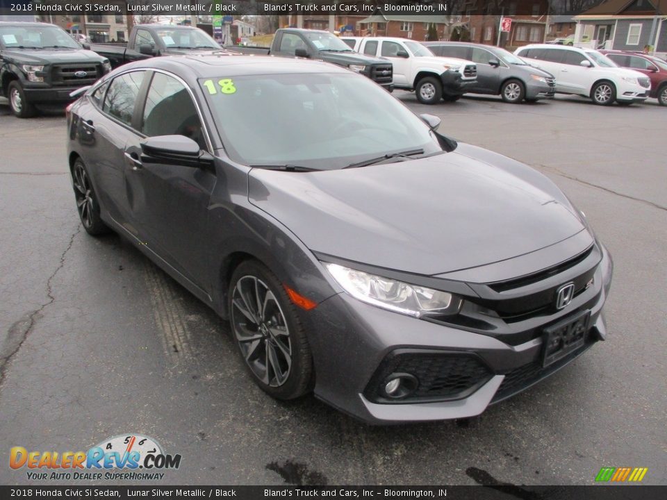 2018 Honda Civic Si Sedan Lunar Silver Metallic / Black Photo #5