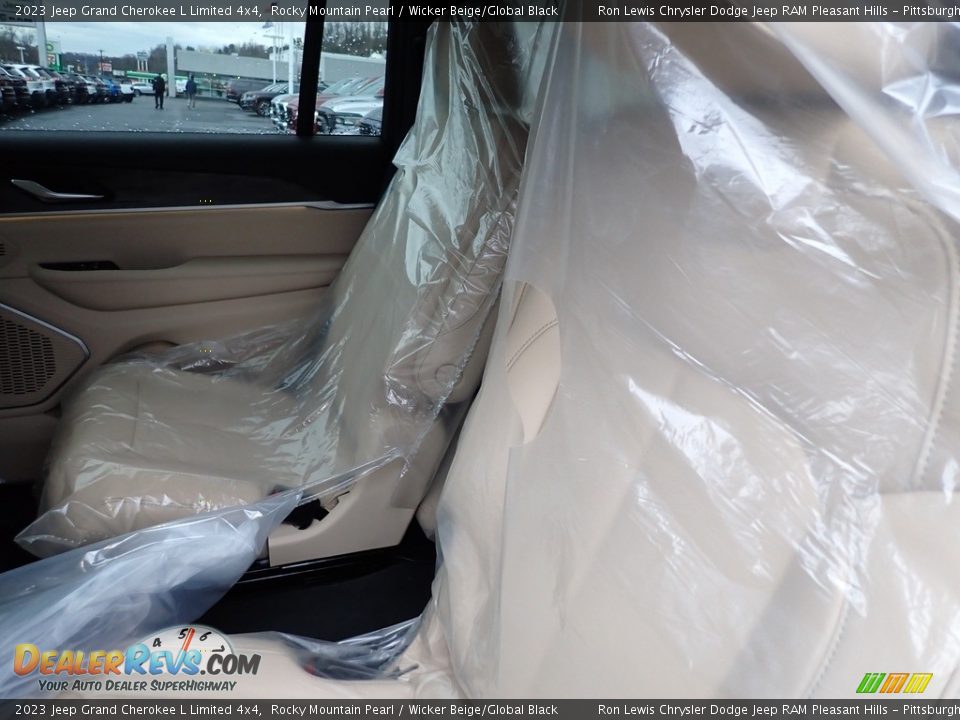 2023 Jeep Grand Cherokee L Limited 4x4 Rocky Mountain Pearl / Wicker Beige/Global Black Photo #12