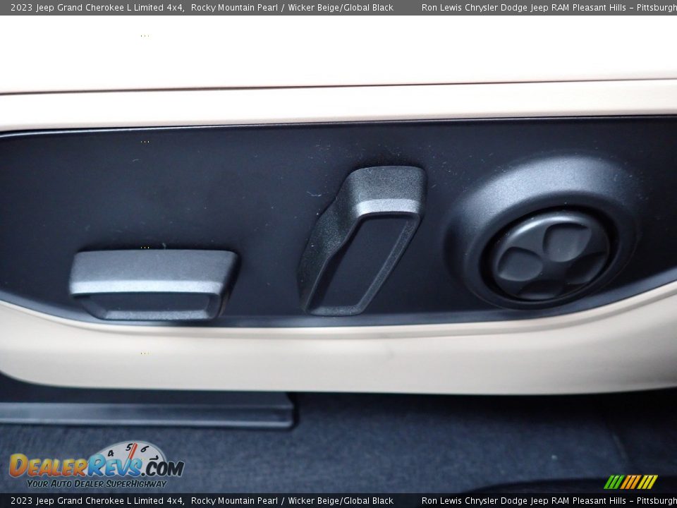 2023 Jeep Grand Cherokee L Limited 4x4 Rocky Mountain Pearl / Wicker Beige/Global Black Photo #16