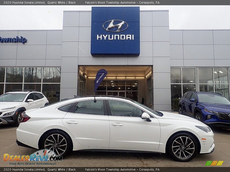 2020 Hyundai Sonata Limited Quartz White / Black Photo #1