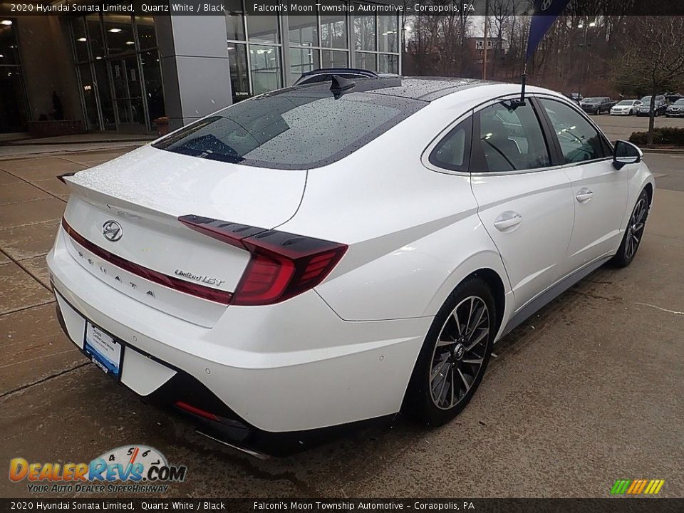 2020 Hyundai Sonata Limited Quartz White / Black Photo #2