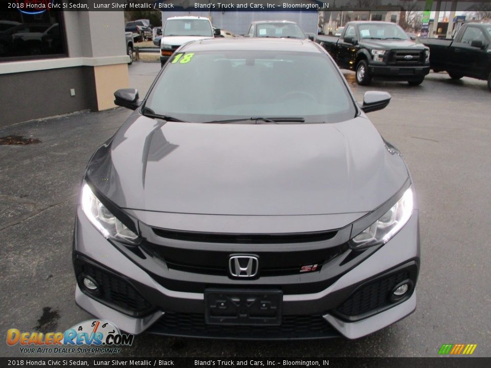 2018 Honda Civic Si Sedan Lunar Silver Metallic / Black Photo #22