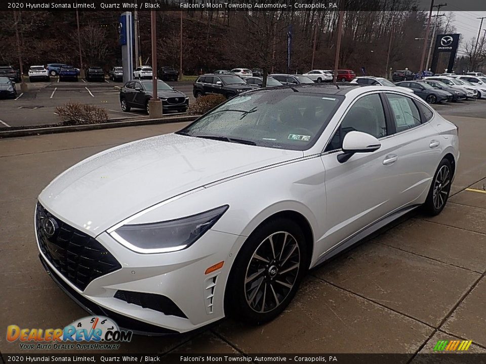 2020 Hyundai Sonata Limited Quartz White / Black Photo #6