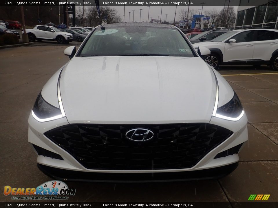 2020 Hyundai Sonata Limited Quartz White / Black Photo #7