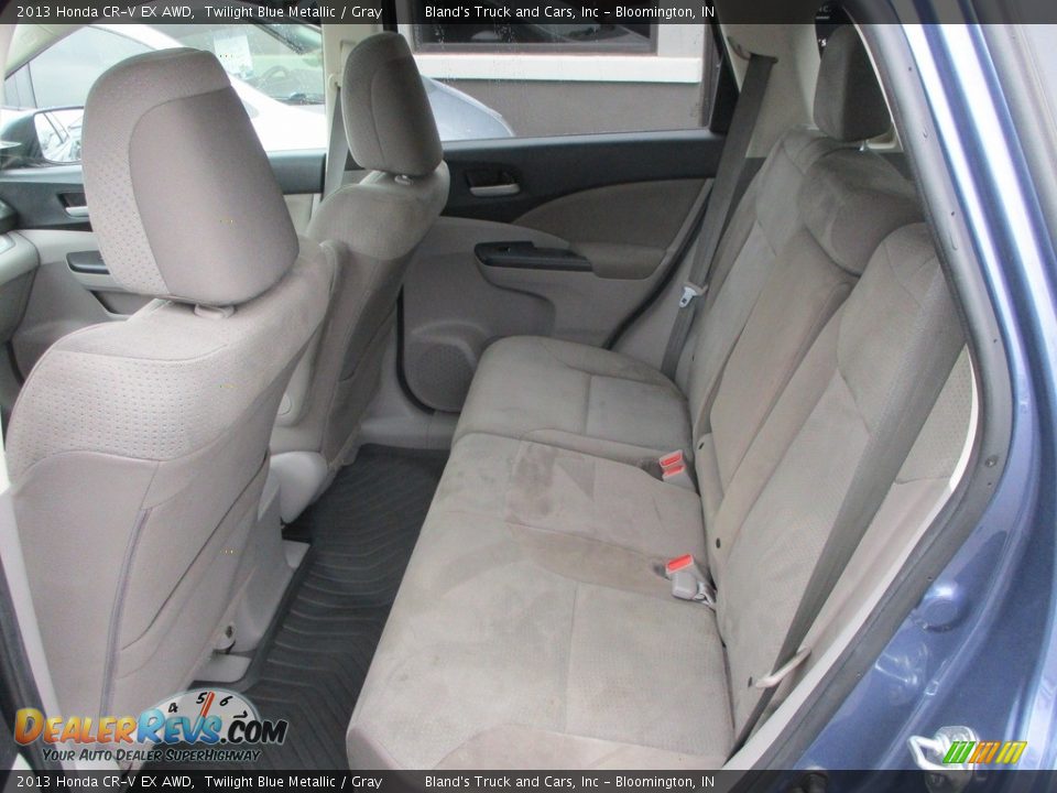 2013 Honda CR-V EX AWD Twilight Blue Metallic / Gray Photo #8