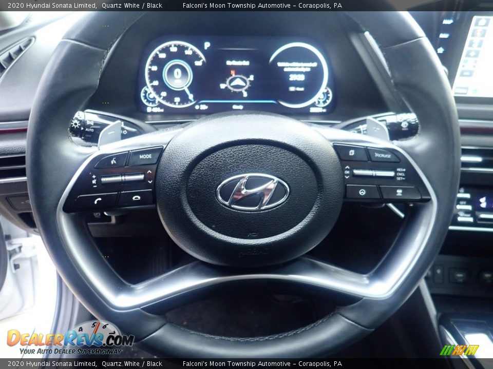 2020 Hyundai Sonata Limited Quartz White / Black Photo #23