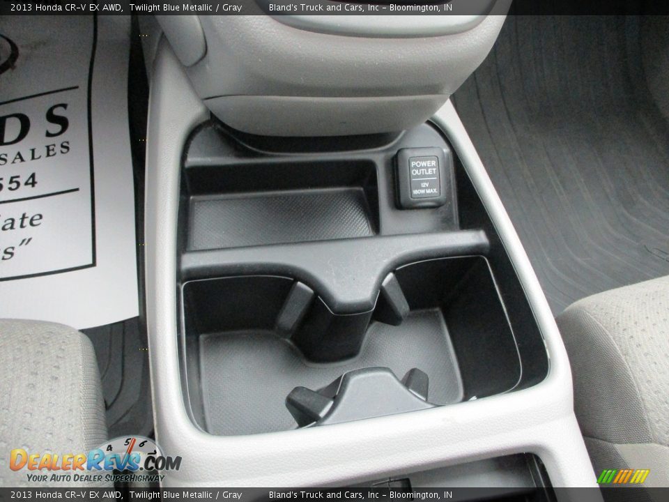 2013 Honda CR-V EX AWD Twilight Blue Metallic / Gray Photo #24