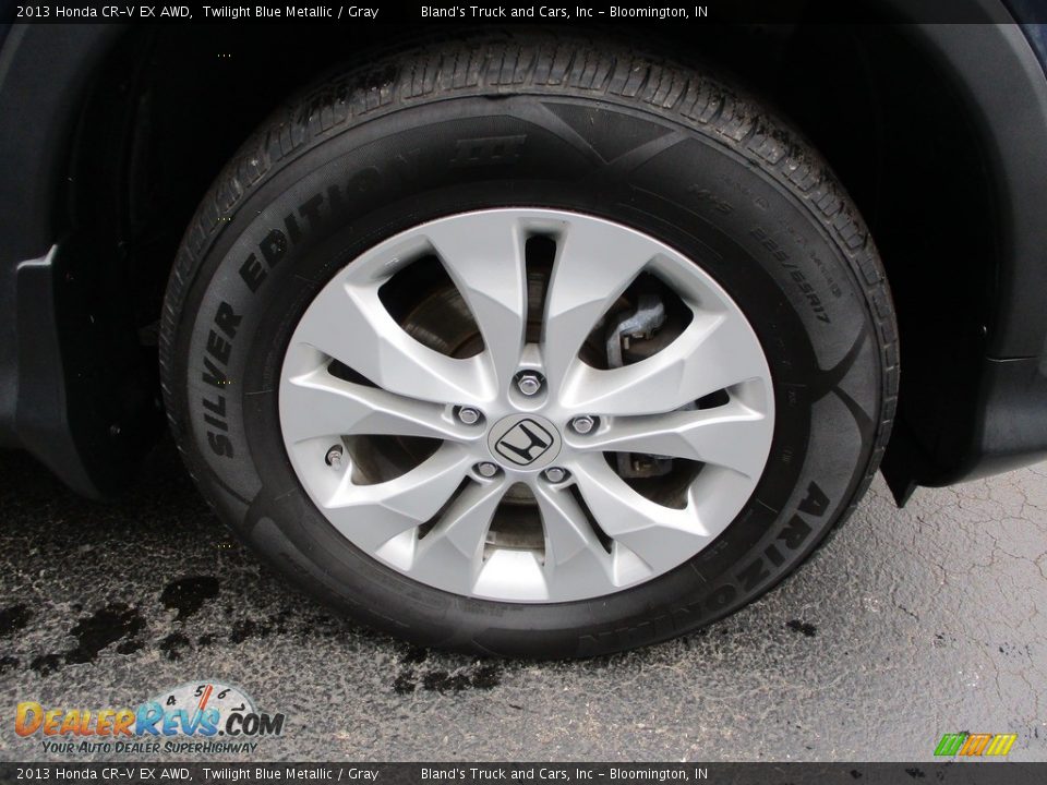 2013 Honda CR-V EX AWD Twilight Blue Metallic / Gray Photo #28
