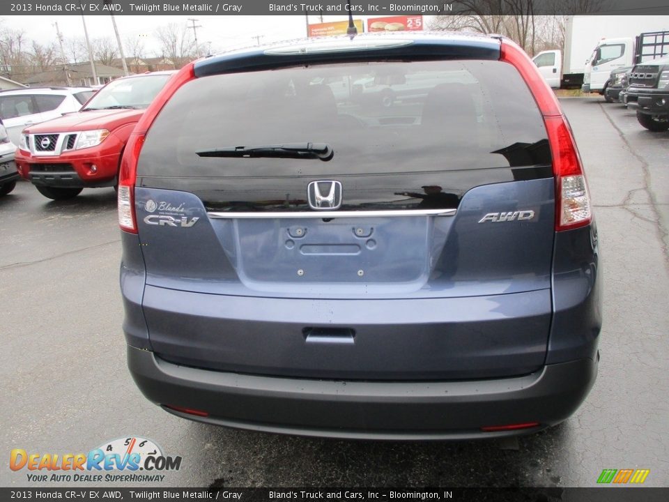 2013 Honda CR-V EX AWD Twilight Blue Metallic / Gray Photo #29