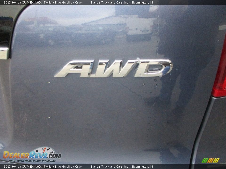 2013 Honda CR-V EX AWD Twilight Blue Metallic / Gray Photo #30