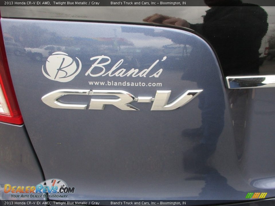 2013 Honda CR-V EX AWD Twilight Blue Metallic / Gray Photo #31