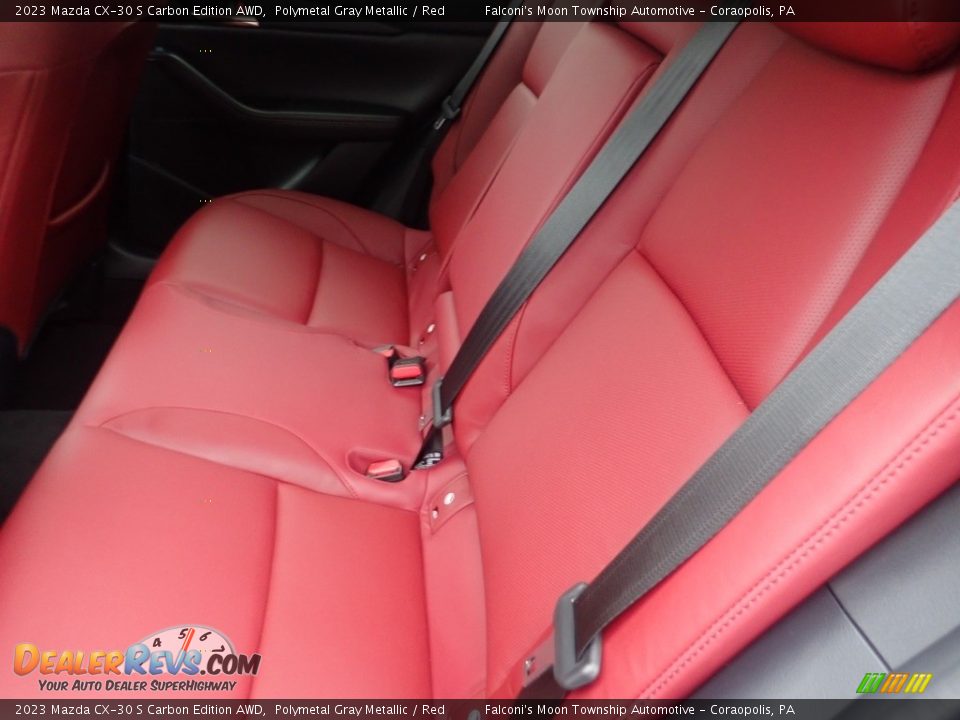 2023 Mazda CX-30 S Carbon Edition AWD Polymetal Gray Metallic / Red Photo #12