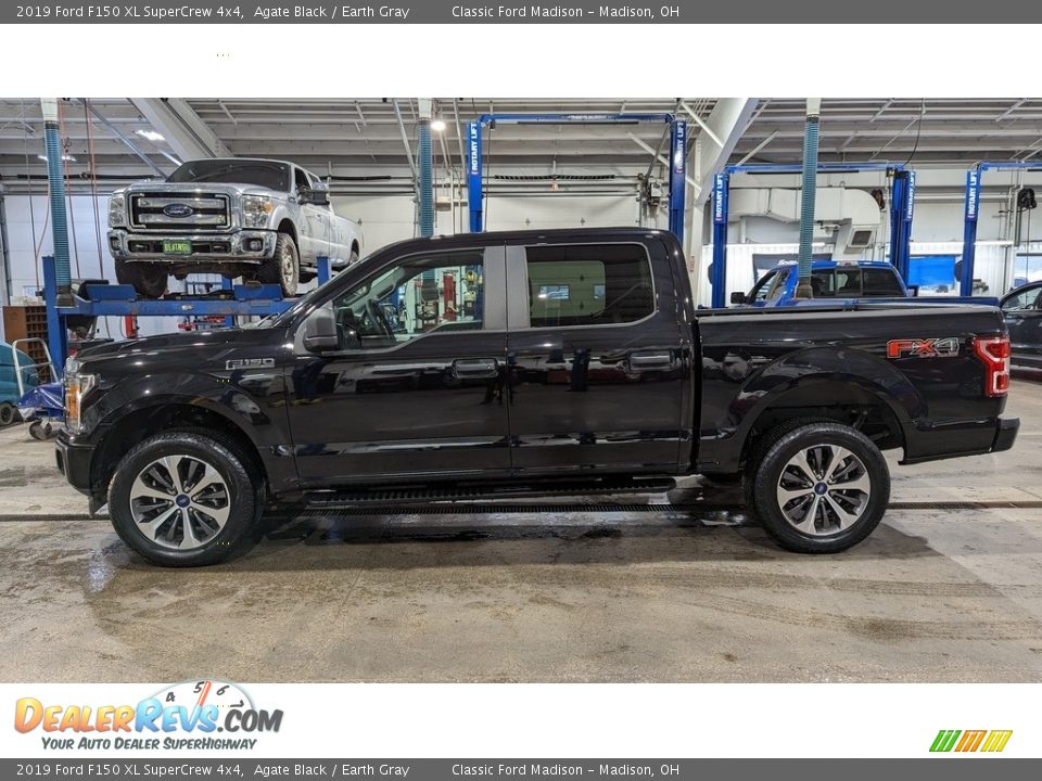 2019 Ford F150 XL SuperCrew 4x4 Agate Black / Earth Gray Photo #2