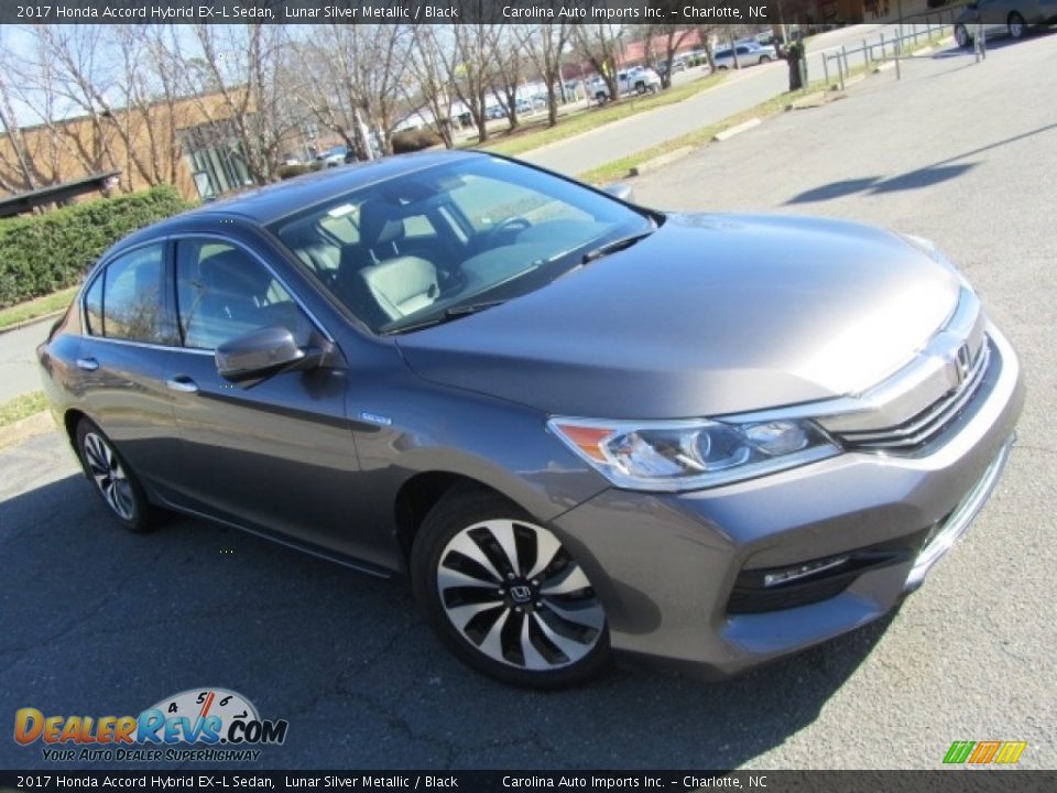 2017 Honda Accord Hybrid EX-L Sedan Lunar Silver Metallic / Black Photo #3