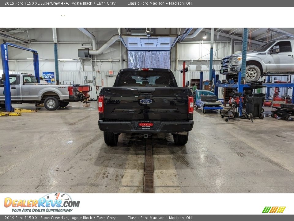 2019 Ford F150 XL SuperCrew 4x4 Agate Black / Earth Gray Photo #4