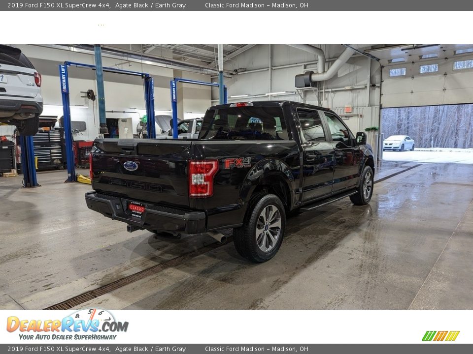 2019 Ford F150 XL SuperCrew 4x4 Agate Black / Earth Gray Photo #5