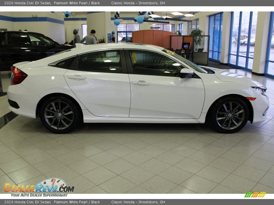 2020 Honda Civic EX Sedan Platinum White Pearl / Black Photo #6