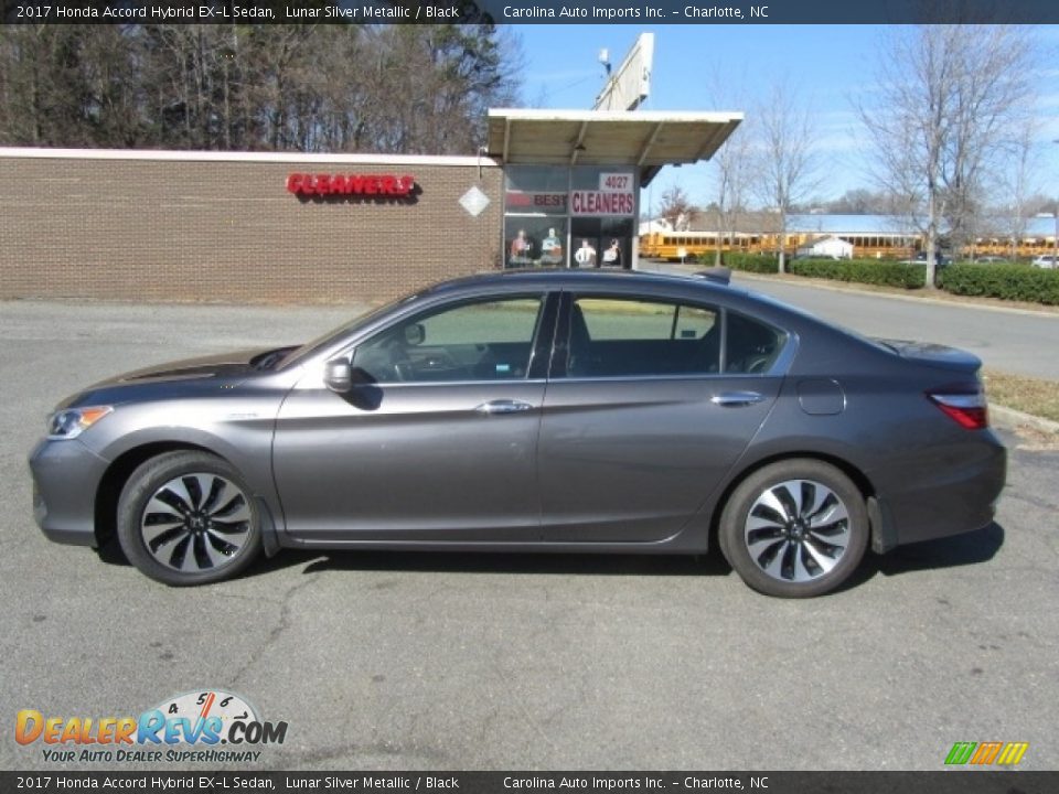 2017 Honda Accord Hybrid EX-L Sedan Lunar Silver Metallic / Black Photo #7
